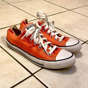 Converse All Star Orange Canvas Sneakers